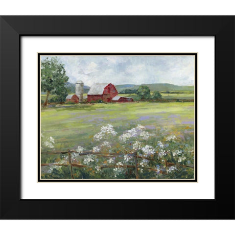 Summer at the Farm Black Modern Wood Framed Art Print with Double Matting by Swatland, Sally