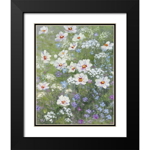 Springtime Flower Black Modern Wood Framed Art Print with Double Matting by Swatland, Sally