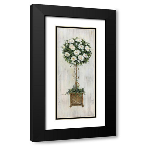 Woodgrain Topiary Black Modern Wood Framed Art Print with Double Matting by Swatland, Sally