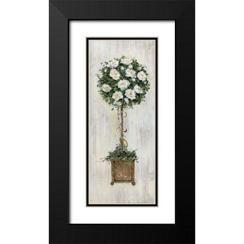 Woodgrain Topiary Black Modern Wood Framed Art Print with Double Matting by Swatland, Sally