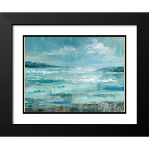 Isle Inlet Black Modern Wood Framed Art Print with Double Matting by Nan