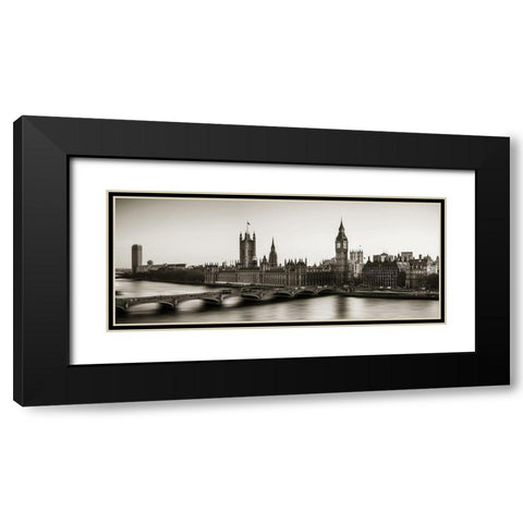City In Motion Black Modern Wood Framed Art Print with Double Matting by Delimont, Danita