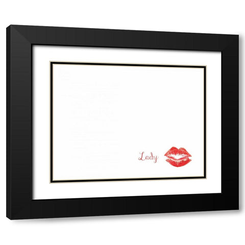 Gentleman And Lady Black Modern Wood Framed Art Print with Double Matting by CAD Designs