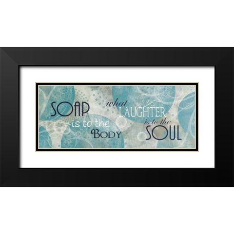 Bubble Bath II Black Modern Wood Framed Art Print with Double Matting by Craven, Katrina