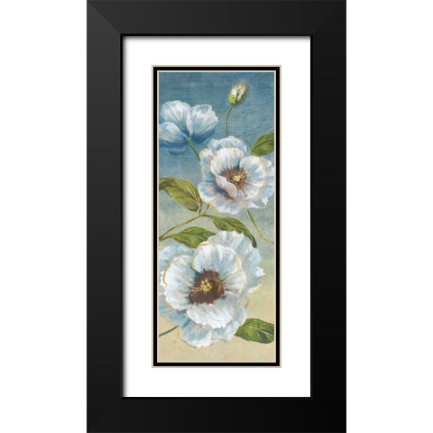 Poppy Paradise I Black Modern Wood Framed Art Print with Double Matting by Nan