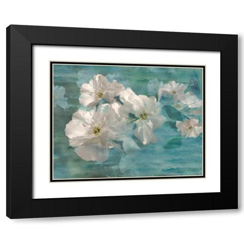 Wild Jasmine Black Modern Wood Framed Art Print with Double Matting by Nan