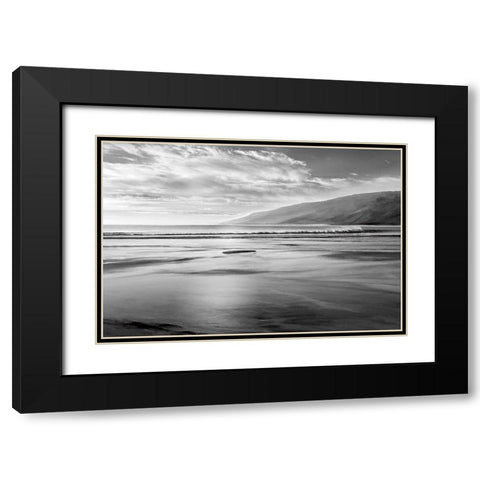 Contemplating Black Modern Wood Framed Art Print with Double Matting by Calascibetta, Mike