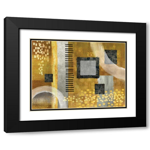 Sonata Black Modern Wood Framed Art Print with Double Matting by Knutsen, Conrad
