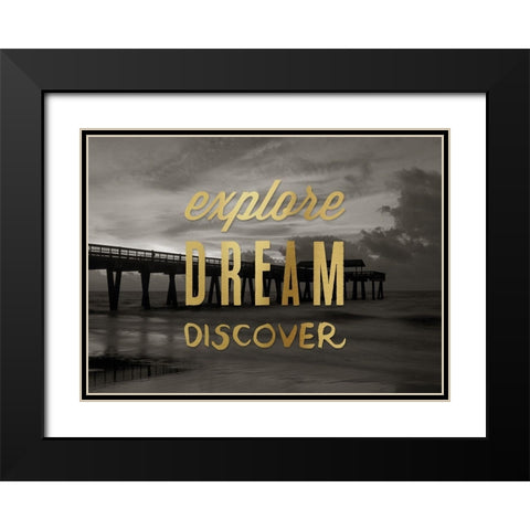 Explore, Dream, Black Modern Wood Framed Art Print with Double Matting by Delimont, Danita