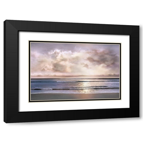 Velvet Beach Black Modern Wood Framed Art Print with Double Matting by Calascibetta, Mike