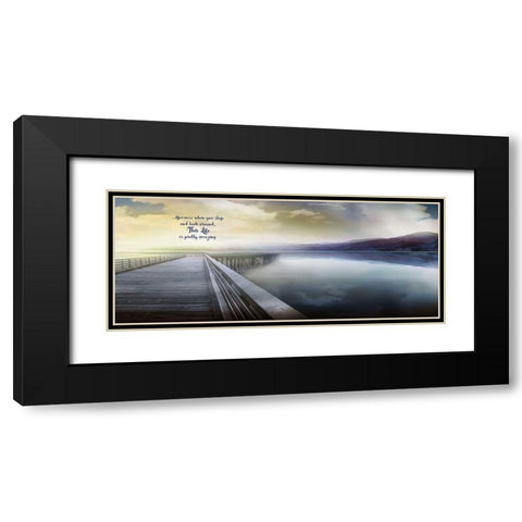 This Life Black Modern Wood Framed Art Print with Double Matting by Calascibetta, Mike