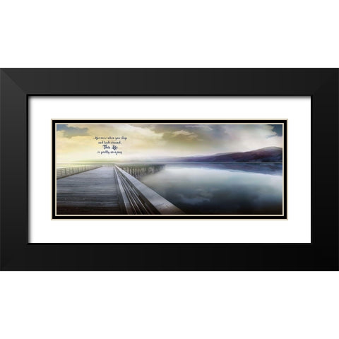 This Life Black Modern Wood Framed Art Print with Double Matting by Calascibetta, Mike