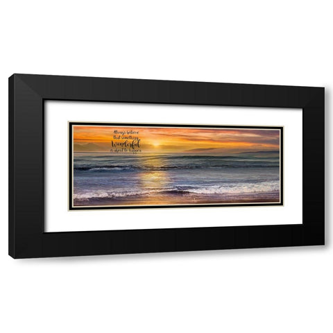 Always Black Modern Wood Framed Art Print with Double Matting by Calascibetta, Mike