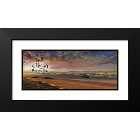 Your Faith Black Modern Wood Framed Art Print with Double Matting by Calascibetta, Mike