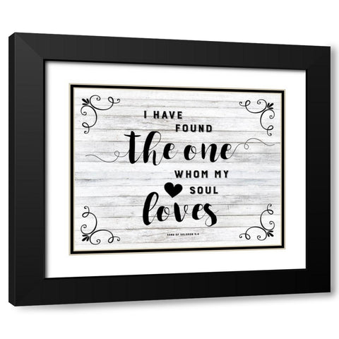 The One Black Modern Wood Framed Art Print with Double Matting by Murray, Amanda