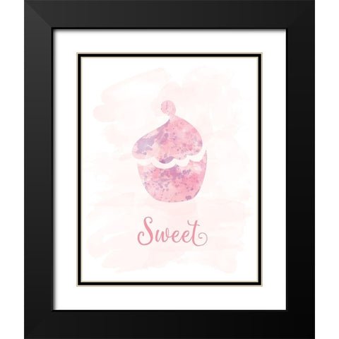 Sweet Black Modern Wood Framed Art Print with Double Matting by Murray, Amanda
