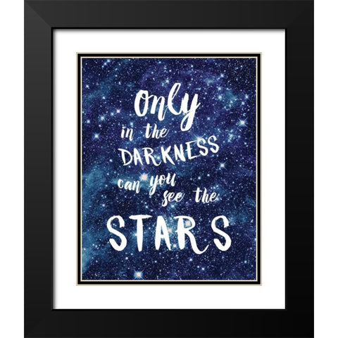 See The Stars Black Modern Wood Framed Art Print with Double Matting by Murray, Amanda