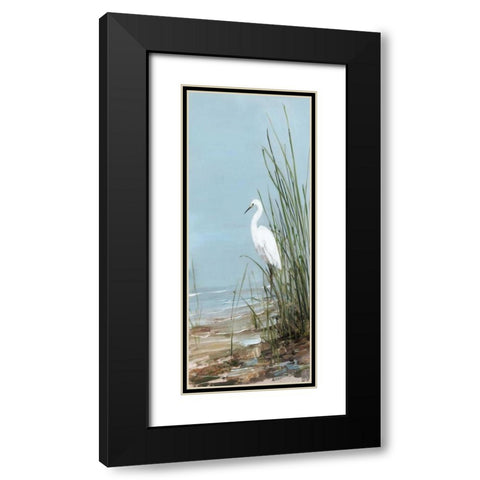 Island Egret II Black Modern Wood Framed Art Print with Double Matting by Swatland, Sally