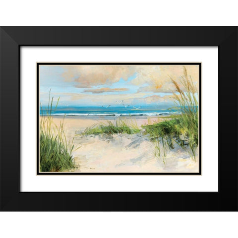 Catching The Wind Black Modern Wood Framed Art Print with Double Matting by Swatland, Sally