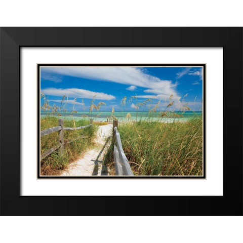 Secluded Keys Black Modern Wood Framed Art Print with Double Matting by Delimont, Danita