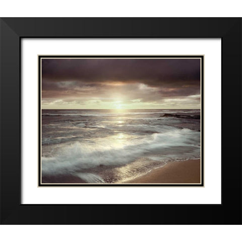Friday Night Black Modern Wood Framed Art Print with Double Matting by Delimont, Danita