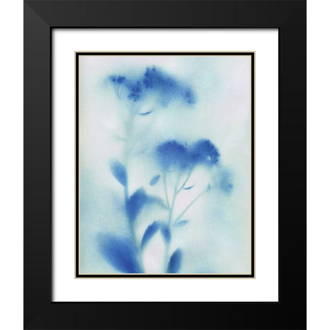 Misty Meadow Flowers Black Modern Wood Framed Art Print with Double Matting by Craven, Katrina