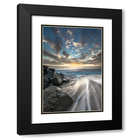 The Magic of Black Modern Wood Framed Art Print with Double Matting by Delimont, Danita