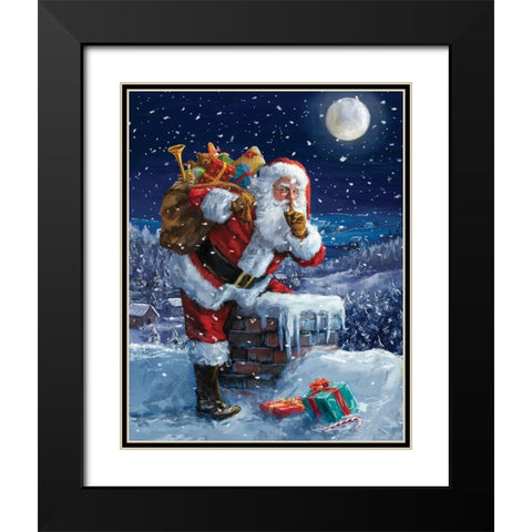 Caught In The Act Black Modern Wood Framed Art Print with Double Matting by Corti, Marcello