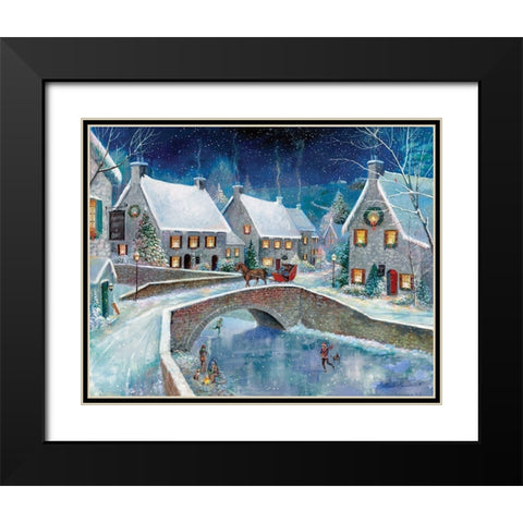 Warm Winter Black Modern Wood Framed Art Print with Double Matting by Manning, Ruane
