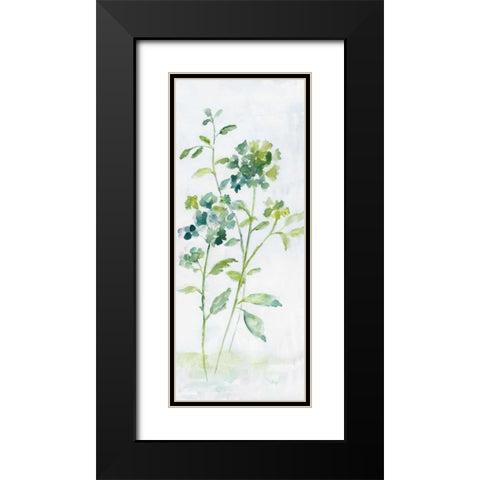 Meadow Silhouette I Black Modern Wood Framed Art Print with Double Matting by Nan