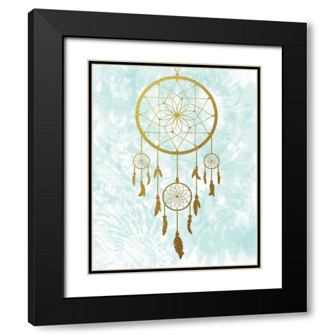 Dreamcatcher Black Modern Wood Framed Art Print with Double Matting by Murray, Amanda