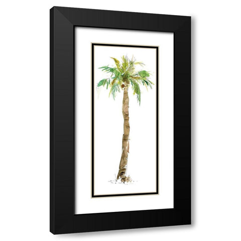 Washed Palm I Black Modern Wood Framed Art Print with Double Matting by Robinson, Carol