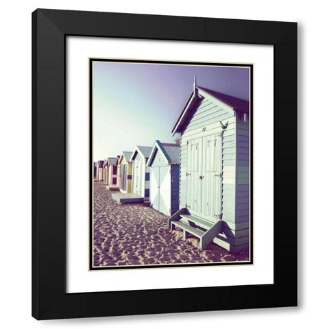 Lee- Beach Black Modern Wood Framed Art Print with Double Matting by Delimont, Danita
