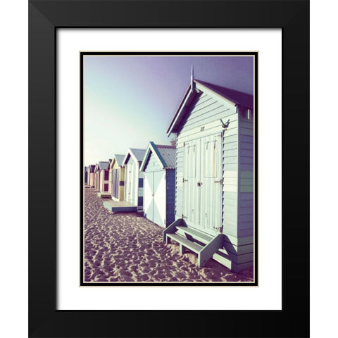 Lee- Beach Black Modern Wood Framed Art Print with Double Matting by Delimont, Danita