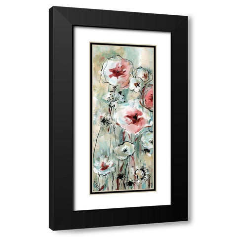 Garden Glow II Black Modern Wood Framed Art Print with Double Matting by Robinson, Carol