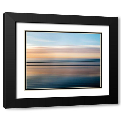 La Jolla Waves Black Modern Wood Framed Art Print with Double Matting by Delimont, Danita