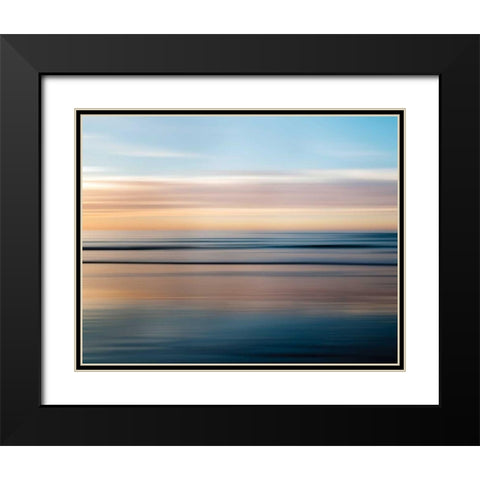 La Jolla Waves Black Modern Wood Framed Art Print with Double Matting by Delimont, Danita