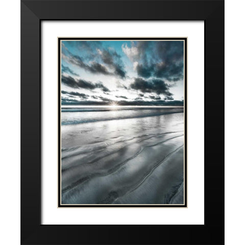 Silver Sun Black Modern Wood Framed Art Print with Double Matting by Delimont, Danita
