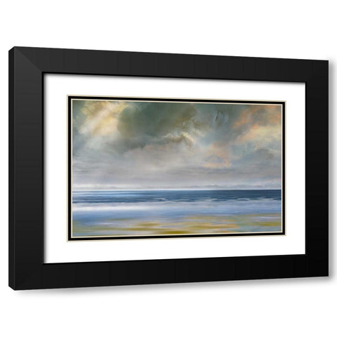 Reflection of Black Modern Wood Framed Art Print with Double Matting by Calascibetta, Mike