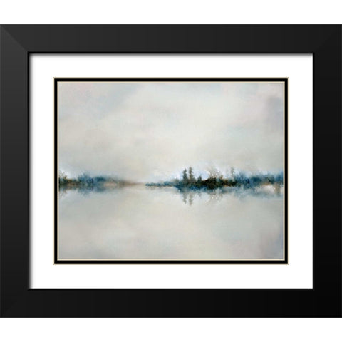 Calm Morning Black Modern Wood Framed Art Print with Double Matting by Nan