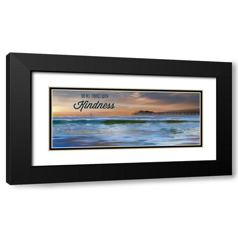 Kindness Black Modern Wood Framed Art Print with Double Matting by Calascibetta, Mike