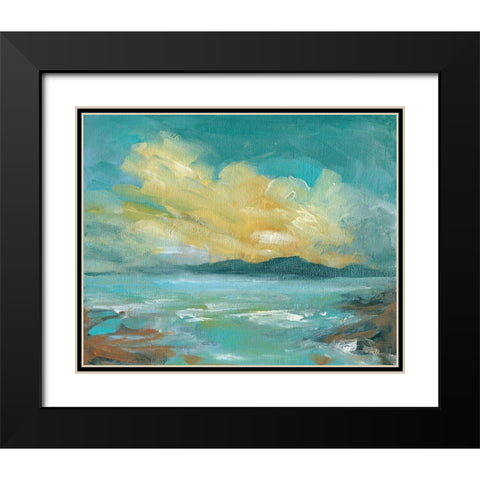 Rocky Beach Black Modern Wood Framed Art Print with Double Matting by Robinson, Carol