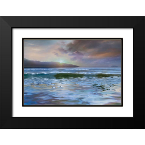 Western Light Black Modern Wood Framed Art Print with Double Matting by Calascibetta, Mike