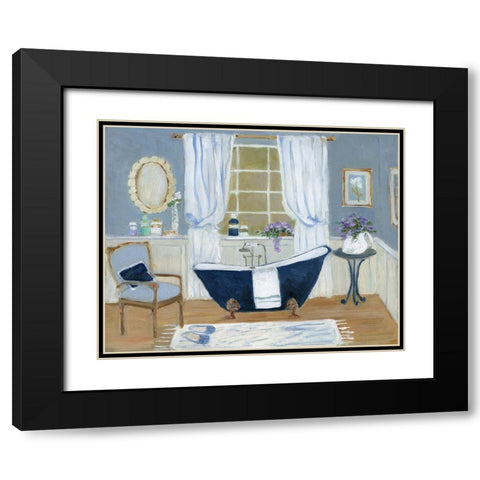 Violet Spa I Black Modern Wood Framed Art Print with Double Matting by Swatland, Sally