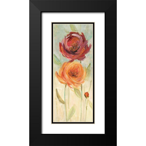 Sweet Poppies I Black Modern Wood Framed Art Print with Double Matting by Robinson, Carol