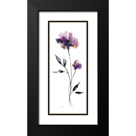 Perfect Purple I Black Modern Wood Framed Art Print with Double Matting by Robinson, Carol