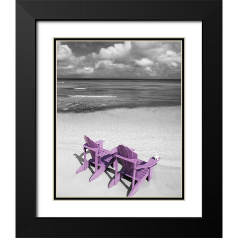 Beach Getaway Black Modern Wood Framed Art Print with Double Matting by Delimont, Danita