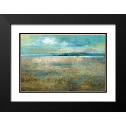 Delightful Day Black Modern Wood Framed Art Print with Double Matting by Nan