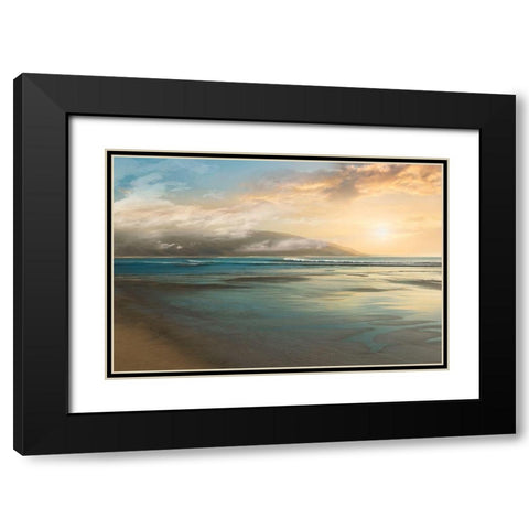 Island Mist Black Modern Wood Framed Art Print with Double Matting by Calascibetta, Mike