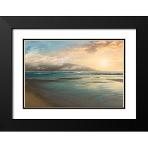 Island Mist Black Modern Wood Framed Art Print with Double Matting by Calascibetta, Mike